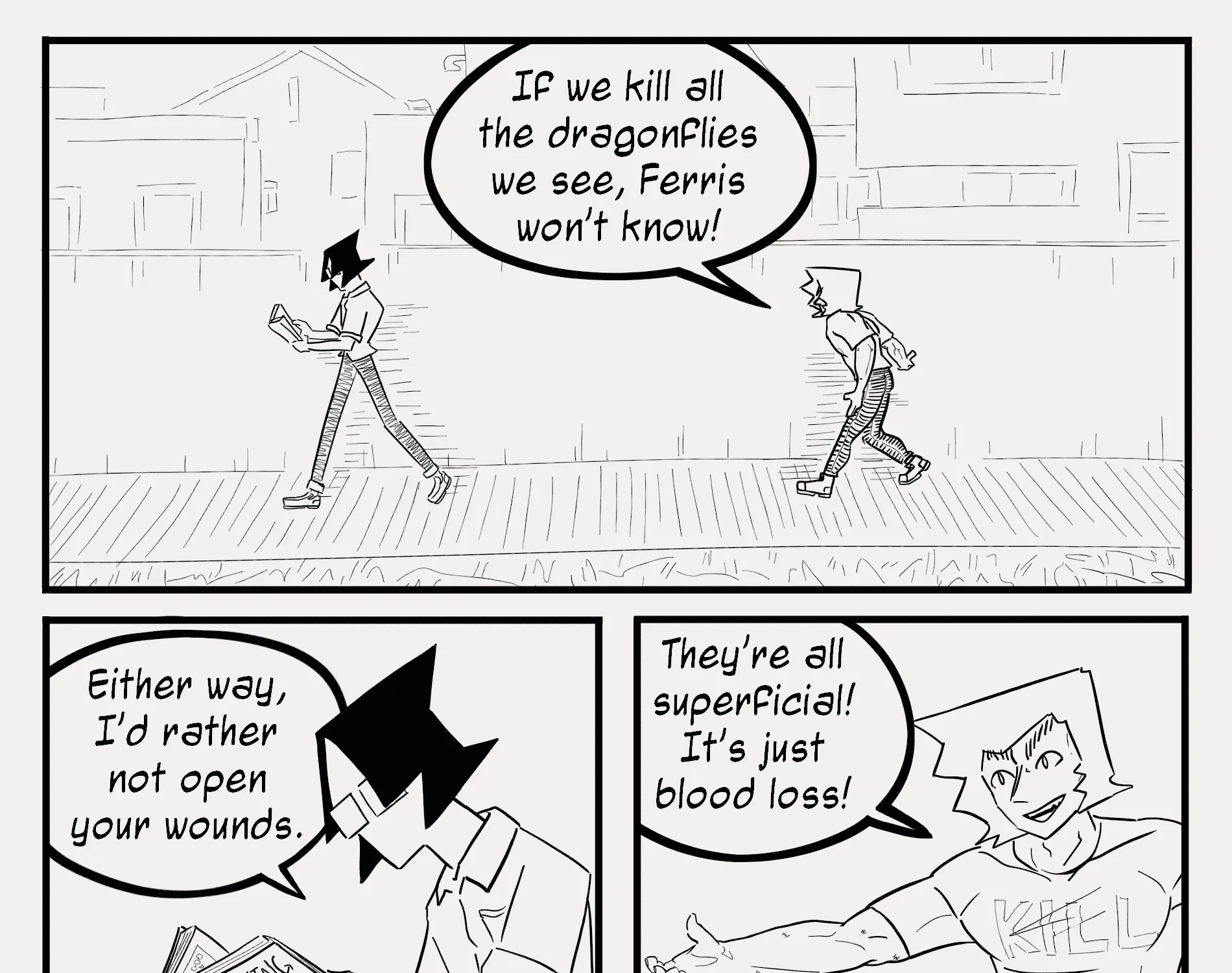 3 Guys Who Hang Out In The Woods Of Night Woods Chapter 5 page 3 - MangaKakalot