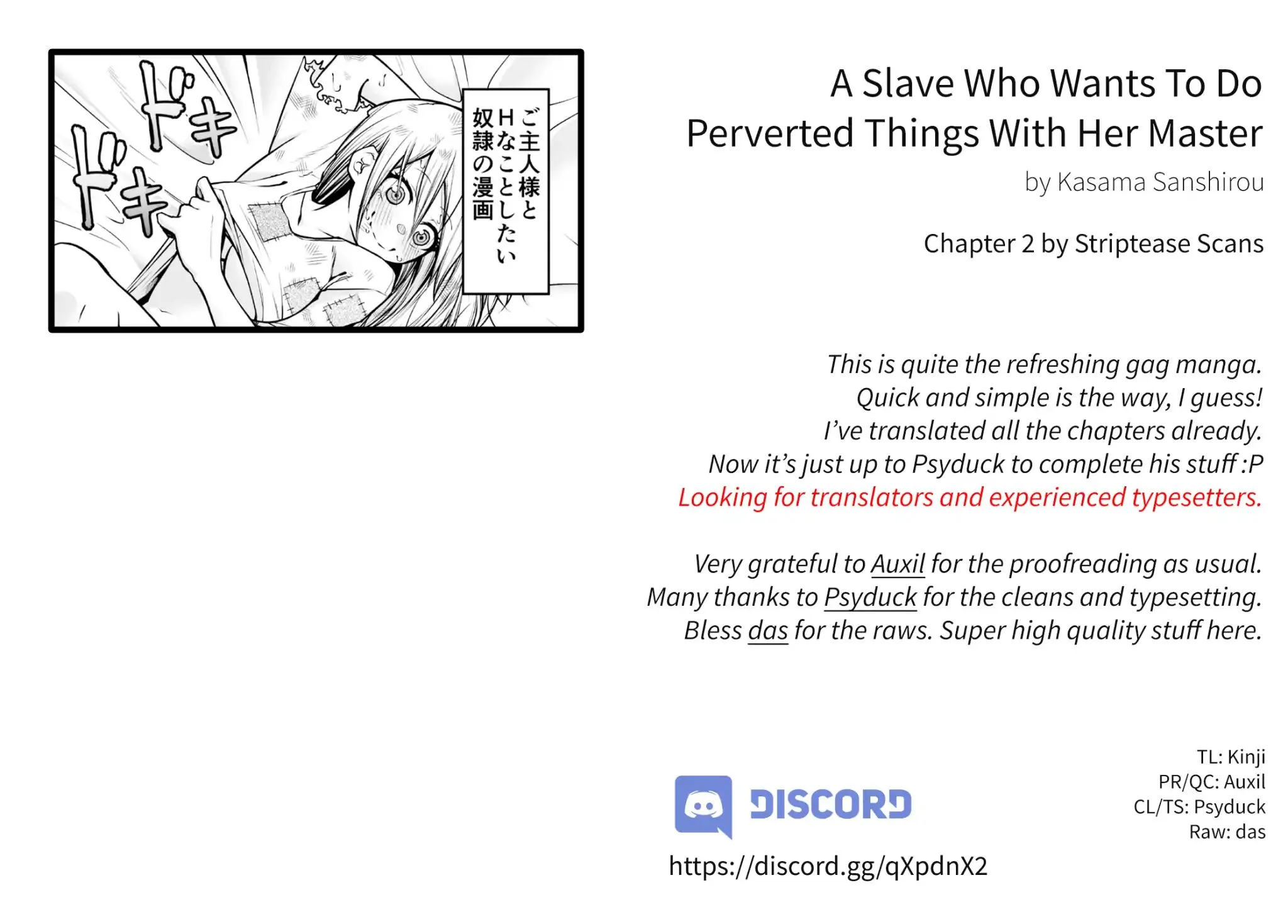 A Slave Who Wants To Do Perverted Things With Her Master Chapter 2 page 1 - MangaKakalot