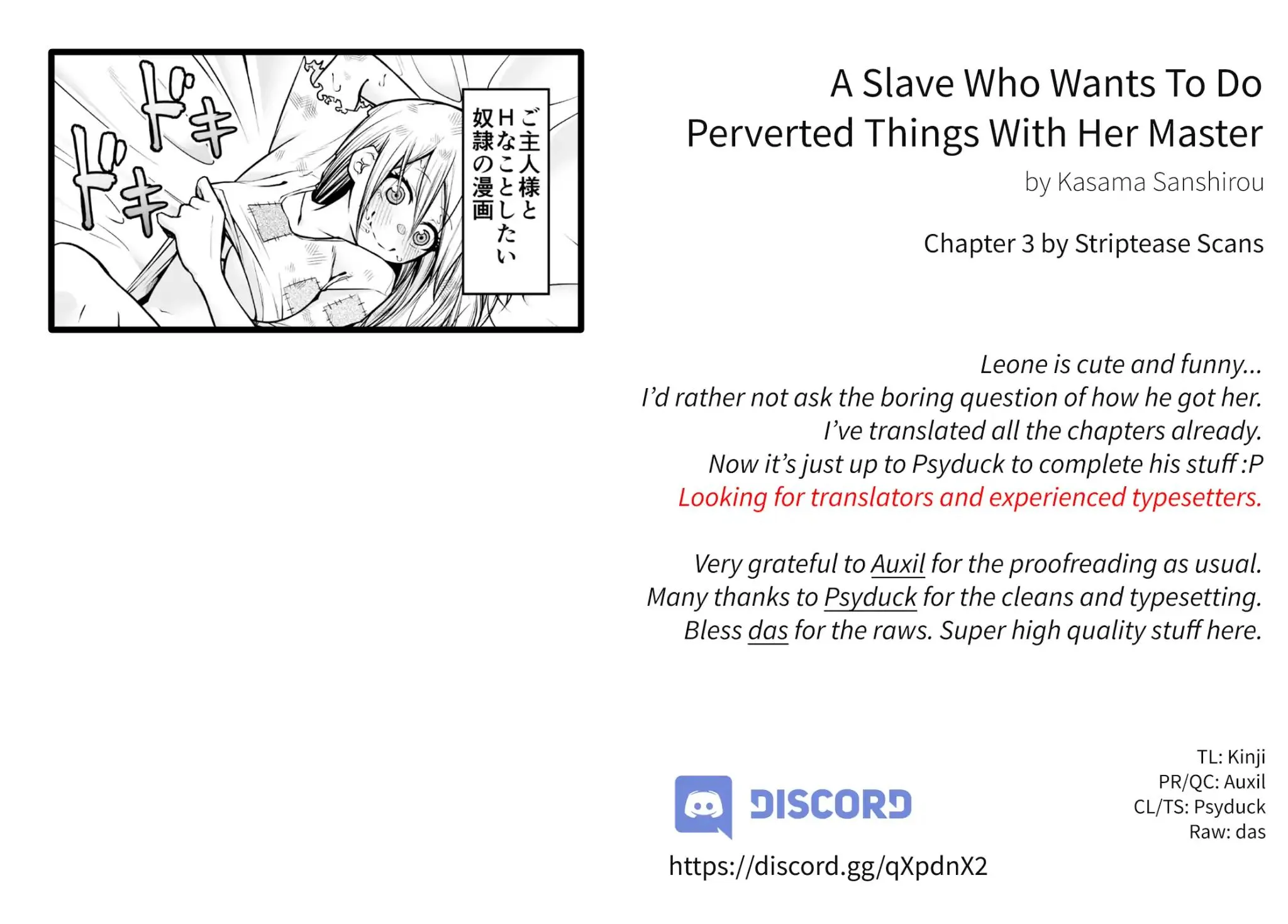 A Slave Who Wants To Do Perverted Things With Her Master Chapter 3 page 1 - MangaKakalot