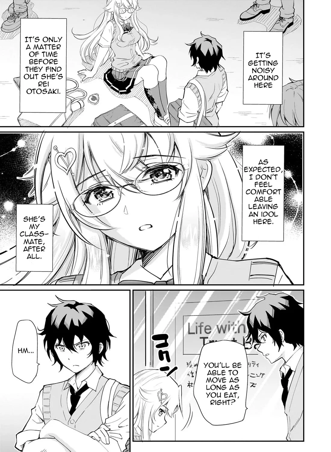 A Very Popular Idol Classmate Has Taken a Liking to Me, A Person Who Doesn’t Want to Work for my Whole Life Chapter 2 page 5 - MangaKakalot