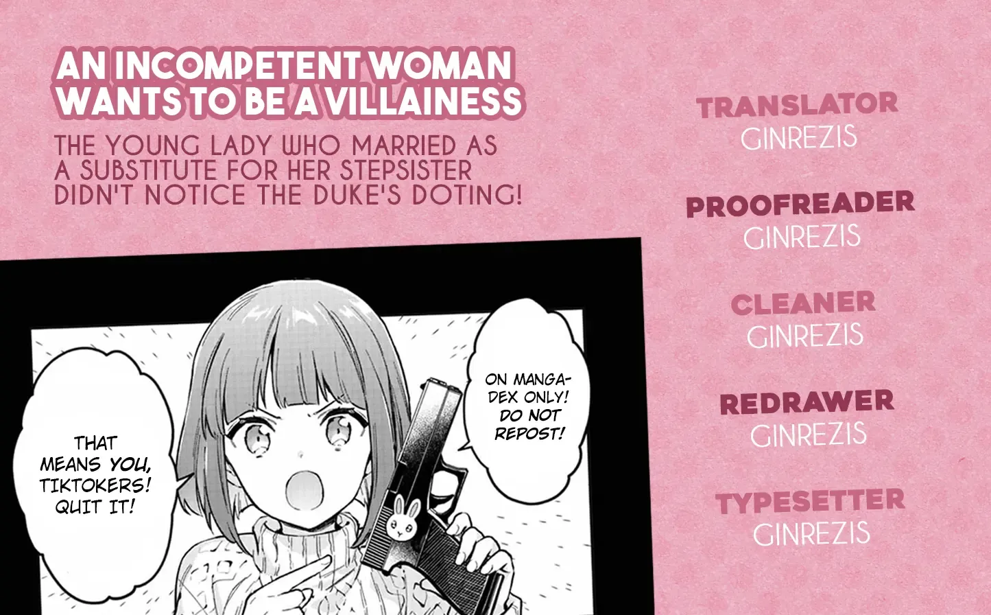 An Incompetent Woman Wants to Be a Villainess ~The Young Lady Who Married as a Substitute for Her Stepsister Didn