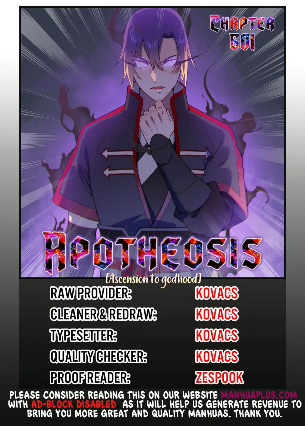 Apotheosis Chapter 601 page 1 - MangaNato