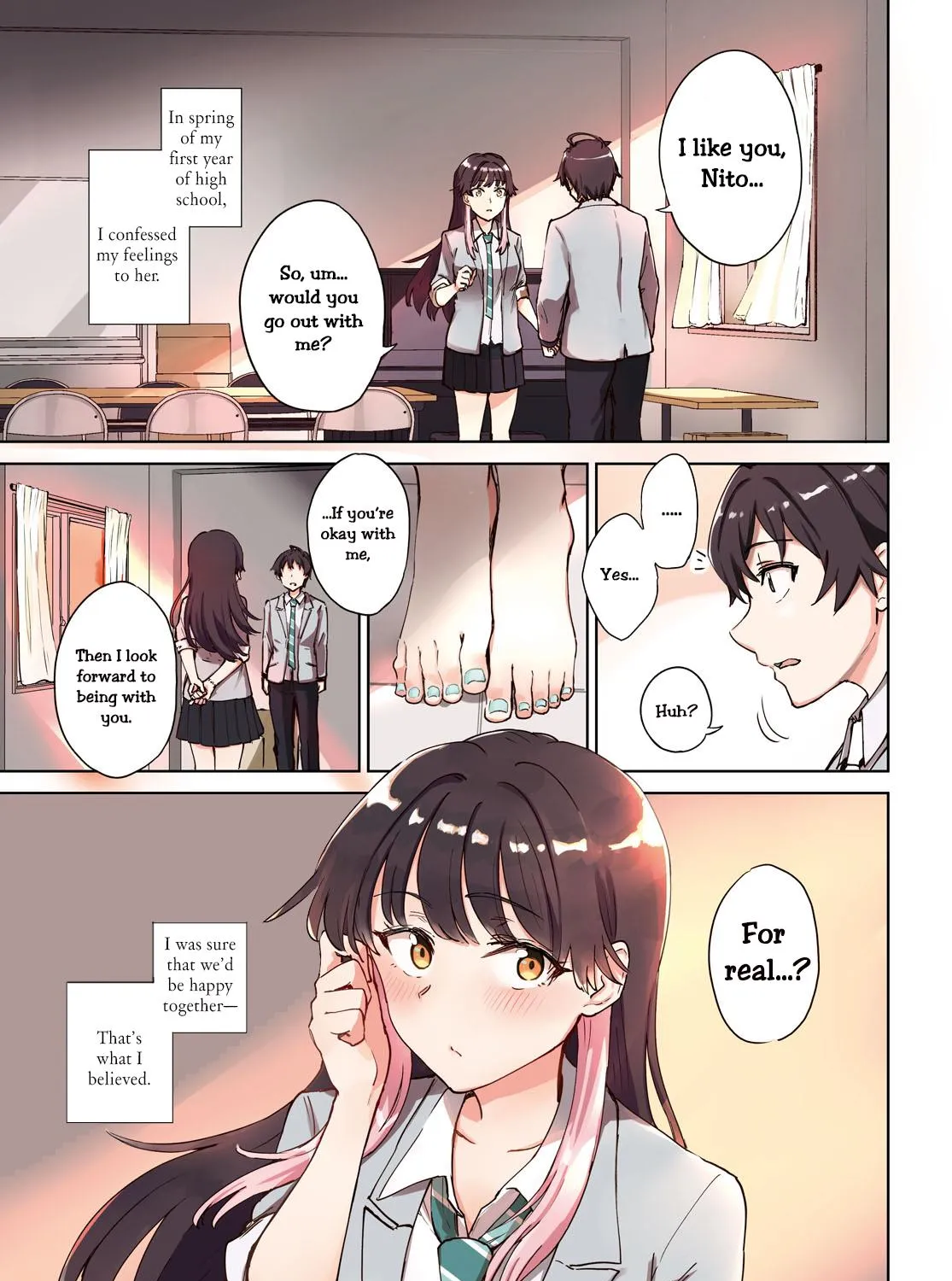 Ashita, Hadashi de Koi. Chapter 1 page 2 - MangaNato