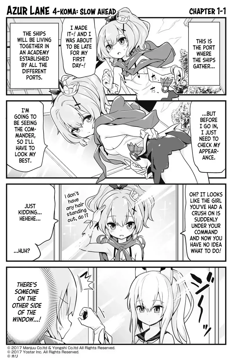 Azur Lane 4-koma: Slow Ahead Chapter 1 page 1 - MangaKakalot