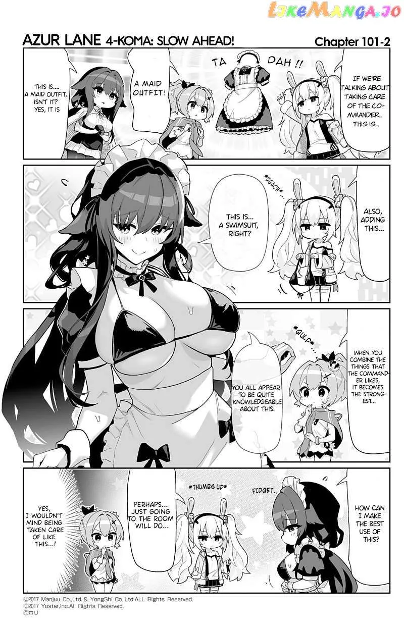 Azur Lane 4-koma: Slow Ahead Chapter 101 page 2 - MangaNato