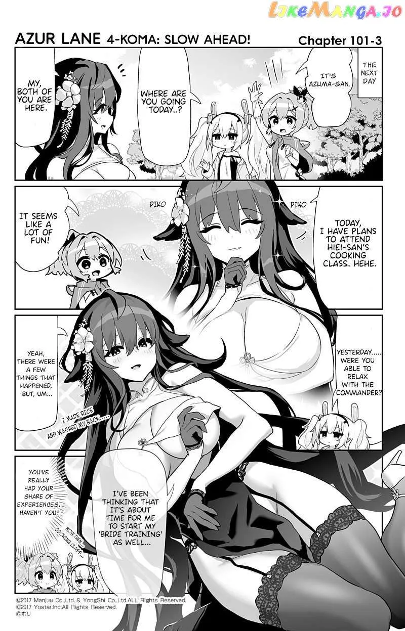 Azur Lane 4-koma: Slow Ahead Chapter 101 page 3 - MangaNato