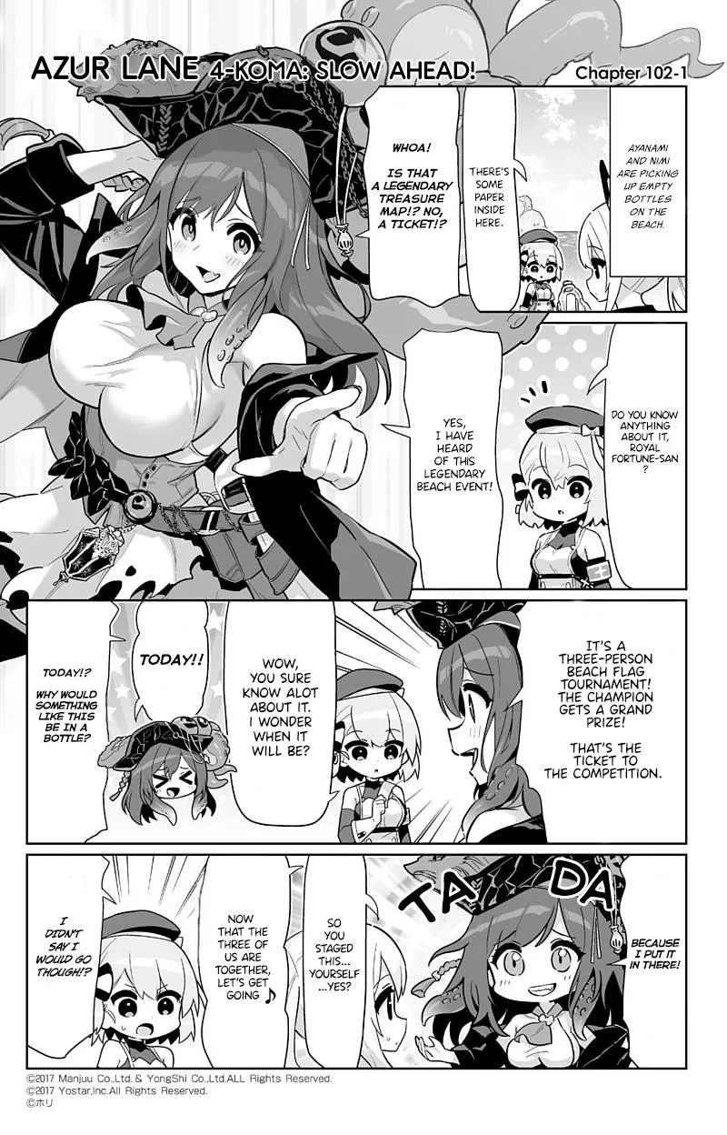 Azur Lane 4-koma: Slow Ahead Chapter 102 page 1 - MangaKakalot