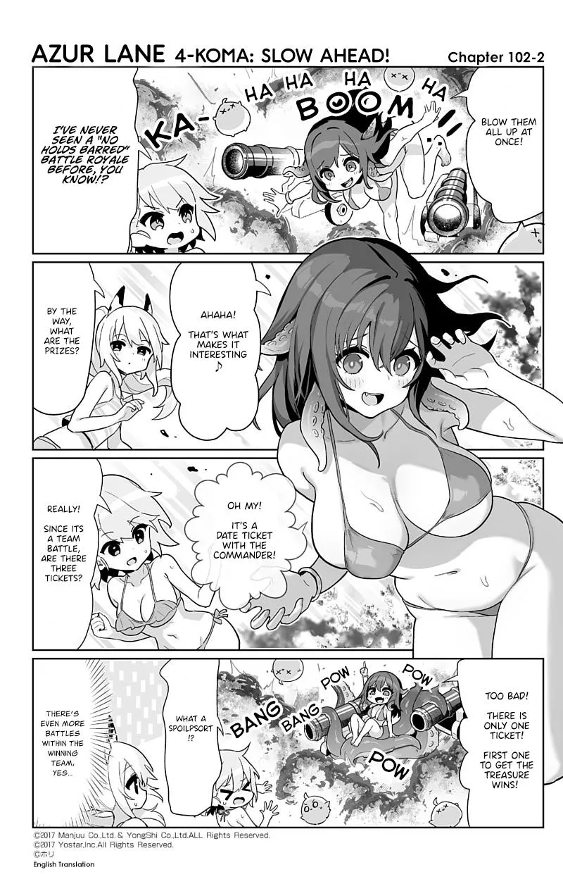 Azur Lane 4-koma: Slow Ahead Chapter 102 page 2 - MangaKakalot