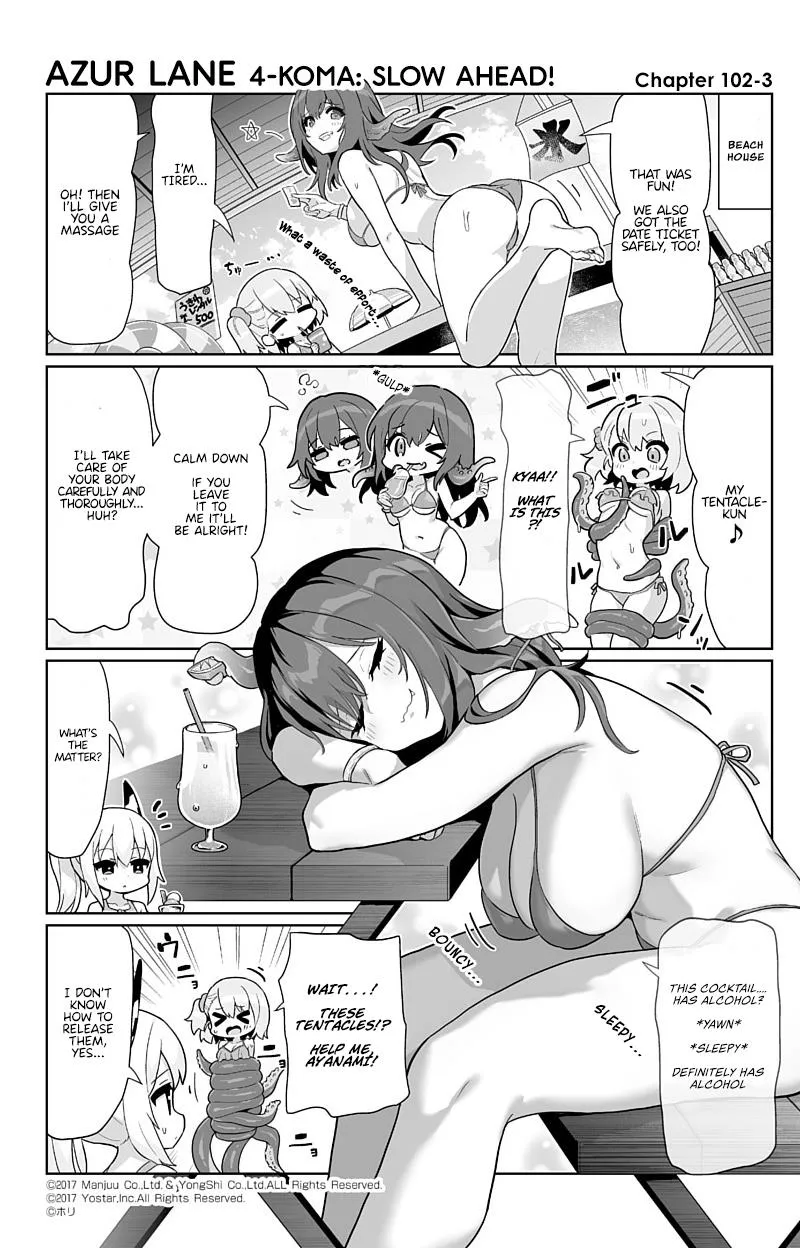 Azur Lane 4-koma: Slow Ahead Chapter 102 page 3 - MangaKakalot