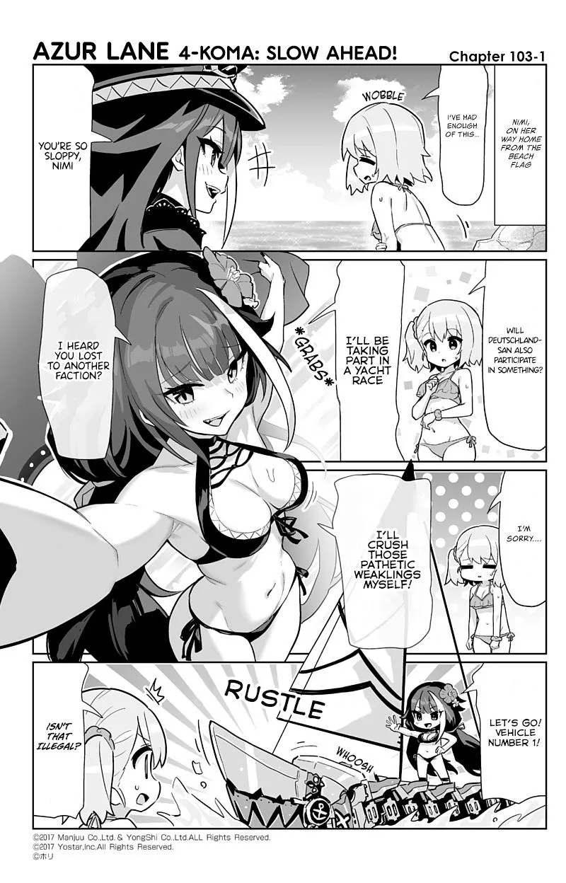 Azur Lane 4-koma: Slow Ahead Chapter 103 page 1 - MangaKakalot