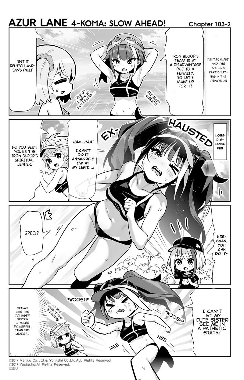 Azur Lane 4-koma: Slow Ahead Chapter 103 page 2 - MangaKakalot