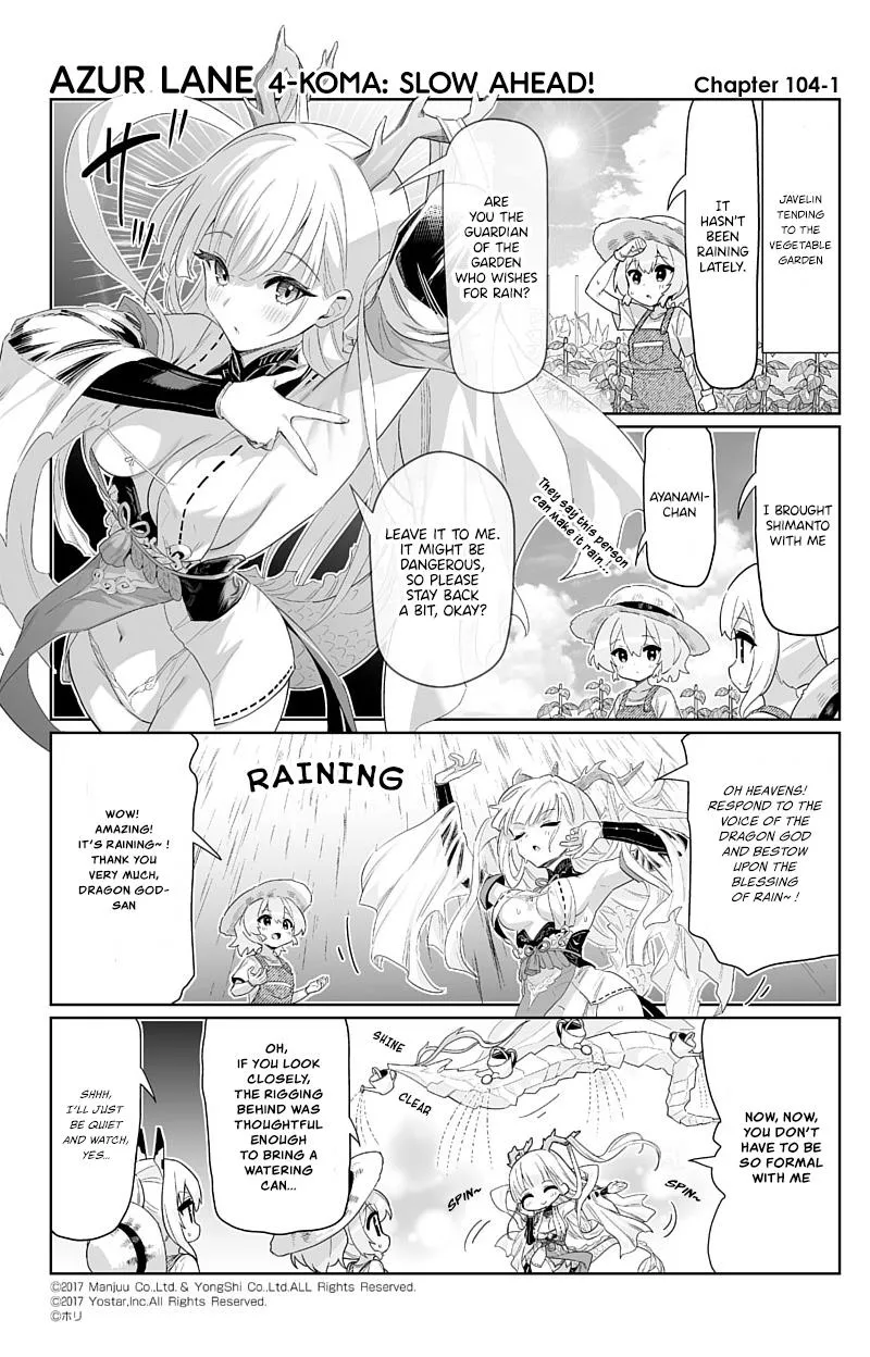 Azur Lane 4-koma: Slow Ahead Chapter 104 page 1 - MangaKakalot