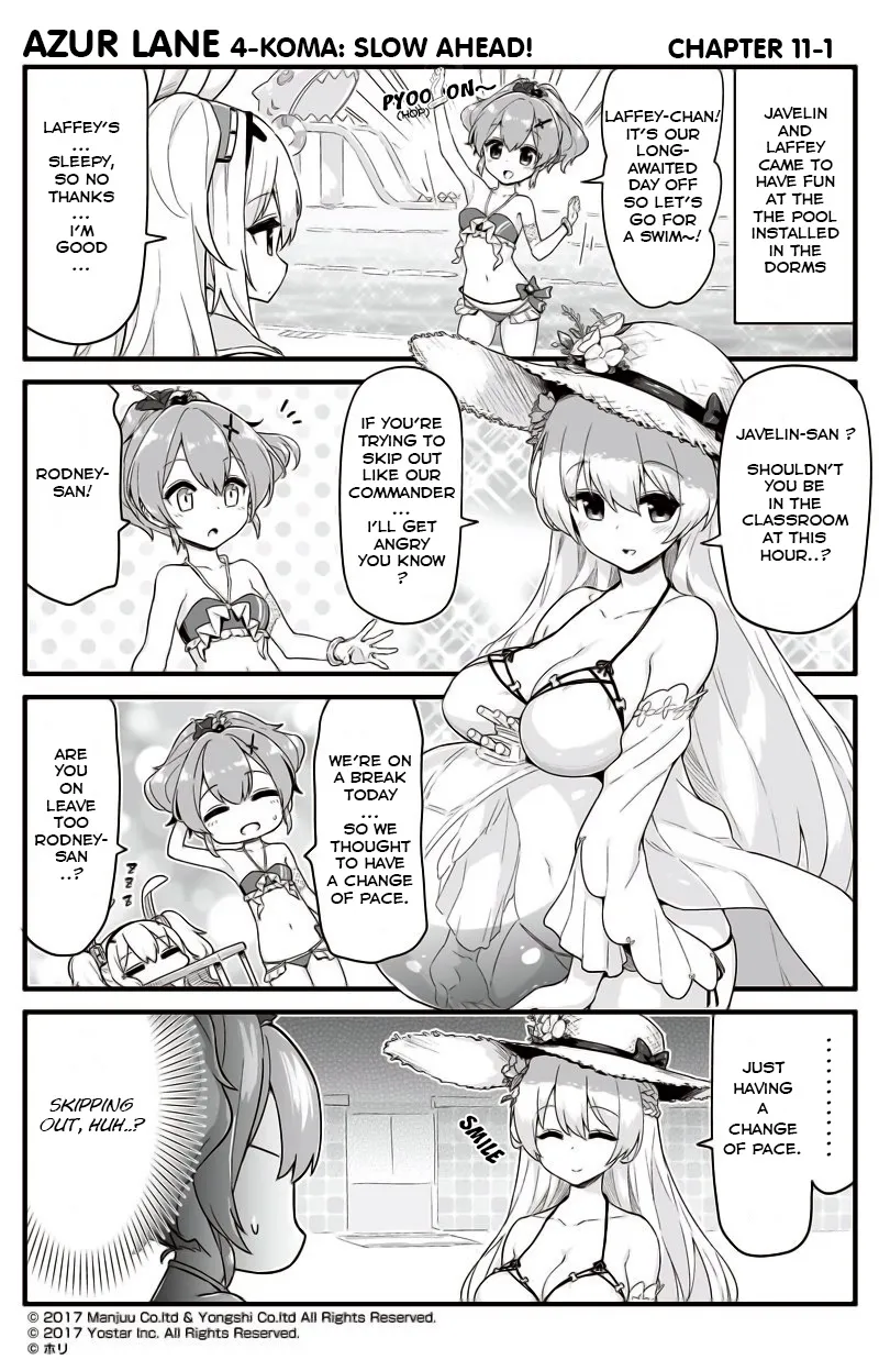 Azur Lane 4-koma: Slow Ahead Chapter 11 page 1 - MangaKakalot