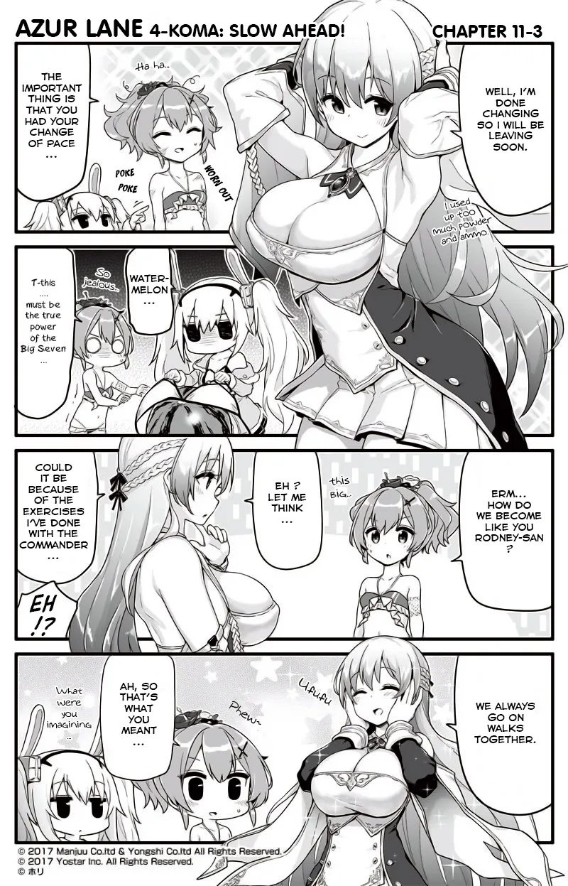 Azur Lane 4-koma: Slow Ahead Chapter 11 page 3 - MangaKakalot