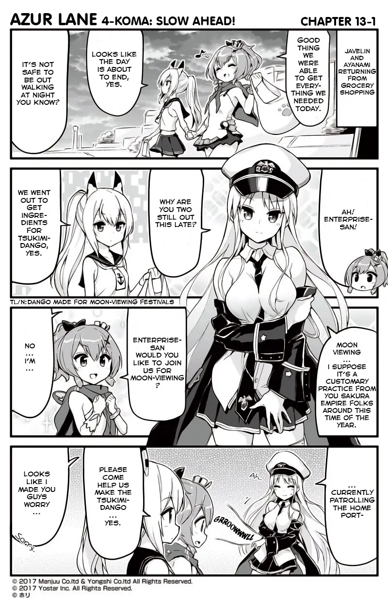 Azur Lane 4-koma: Slow Ahead Chapter 13 page 1 - MangaKakalot