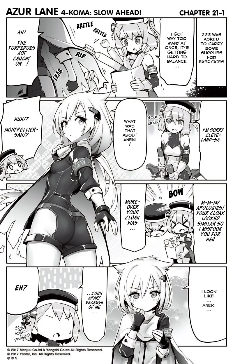 Azur Lane 4-koma: Slow Ahead Chapter 21 page 1 - MangaKakalot