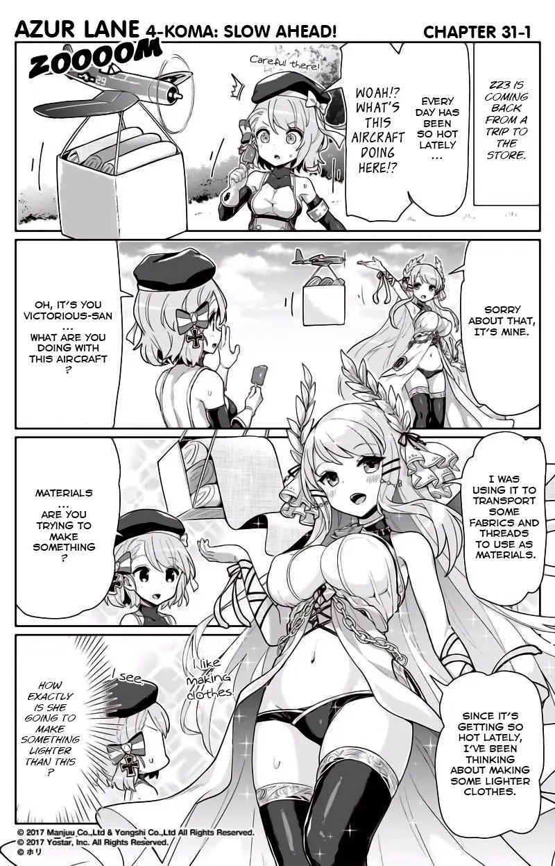 Azur Lane 4-koma: Slow Ahead Chapter 31 page 1 - MangaNato