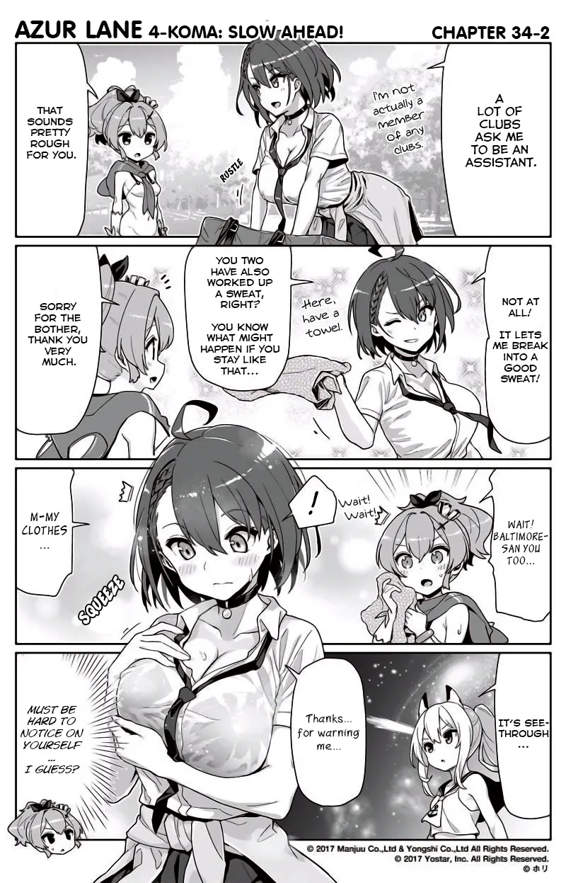 Azur Lane 4-koma: Slow Ahead Chapter 34 page 2 - MangaKakalot