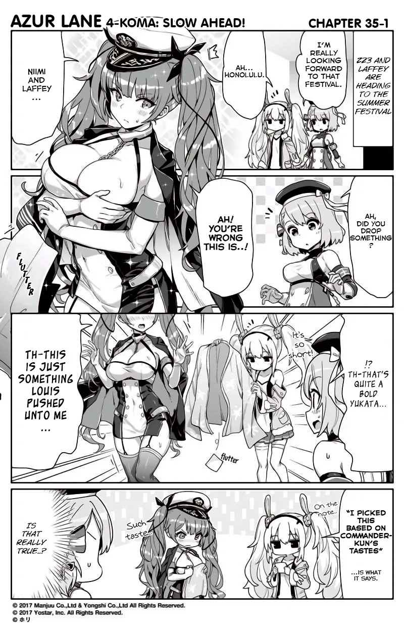 Azur Lane 4-koma: Slow Ahead Chapter 35 page 1 - MangaKakalot