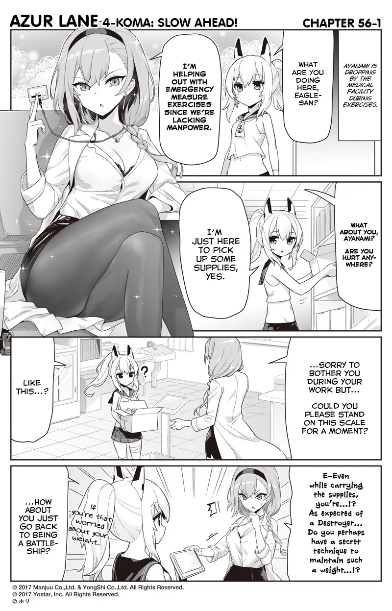 Azur Lane 4-koma: Slow Ahead Chapter 56 page 1 - MangaKakalot