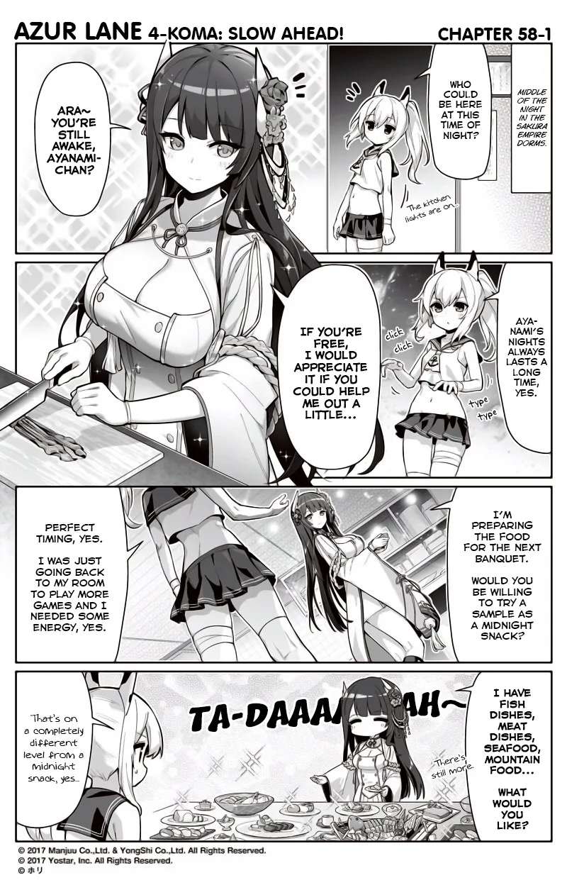 Azur Lane 4-koma: Slow Ahead Chapter 58 page 1 - MangaNato