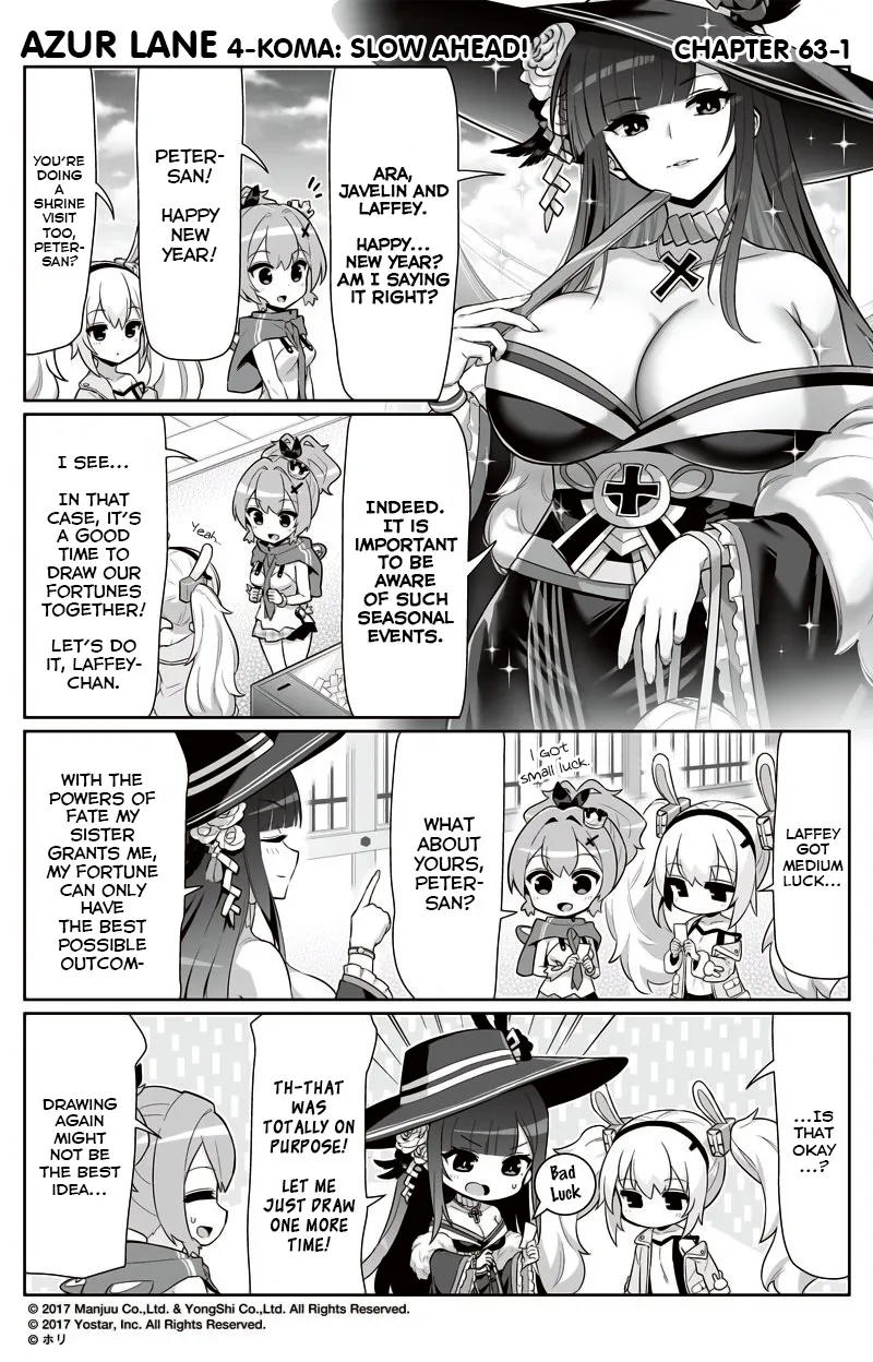 Azur Lane 4-koma: Slow Ahead Chapter 63 page 1 - MangaKakalot