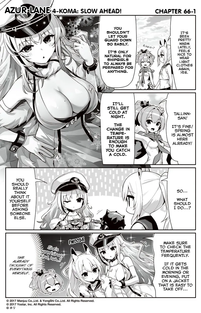 Azur Lane 4-koma: Slow Ahead Chapter 66 page 1 - MangaKakalot