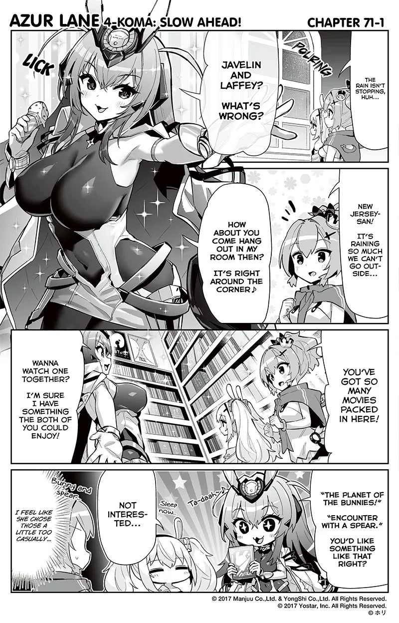 Azur Lane 4-koma: Slow Ahead Chapter 71 page 1 - MangaKakalot