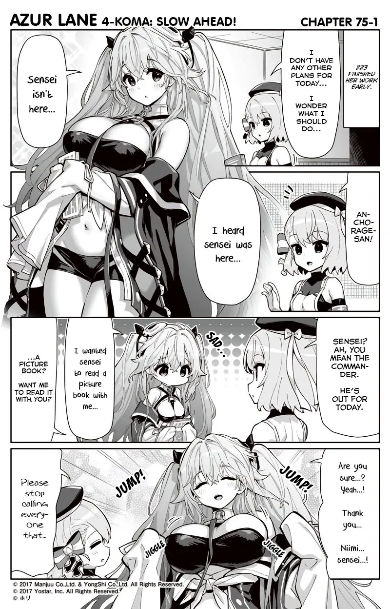 Azur Lane 4-koma: Slow Ahead Chapter 75 page 1 - MangaKakalot