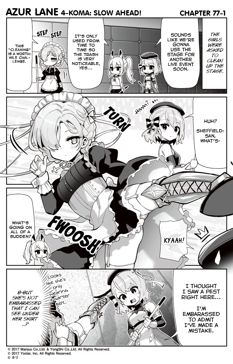 Azur Lane 4-koma: Slow Ahead Chapter 77 page 1 - MangaNato