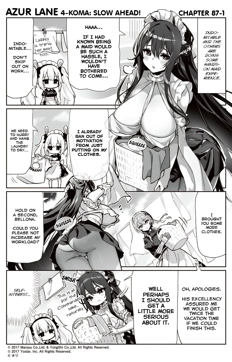 Azur Lane 4-koma: Slow Ahead Chapter 87 page 1 - MangaKakalot