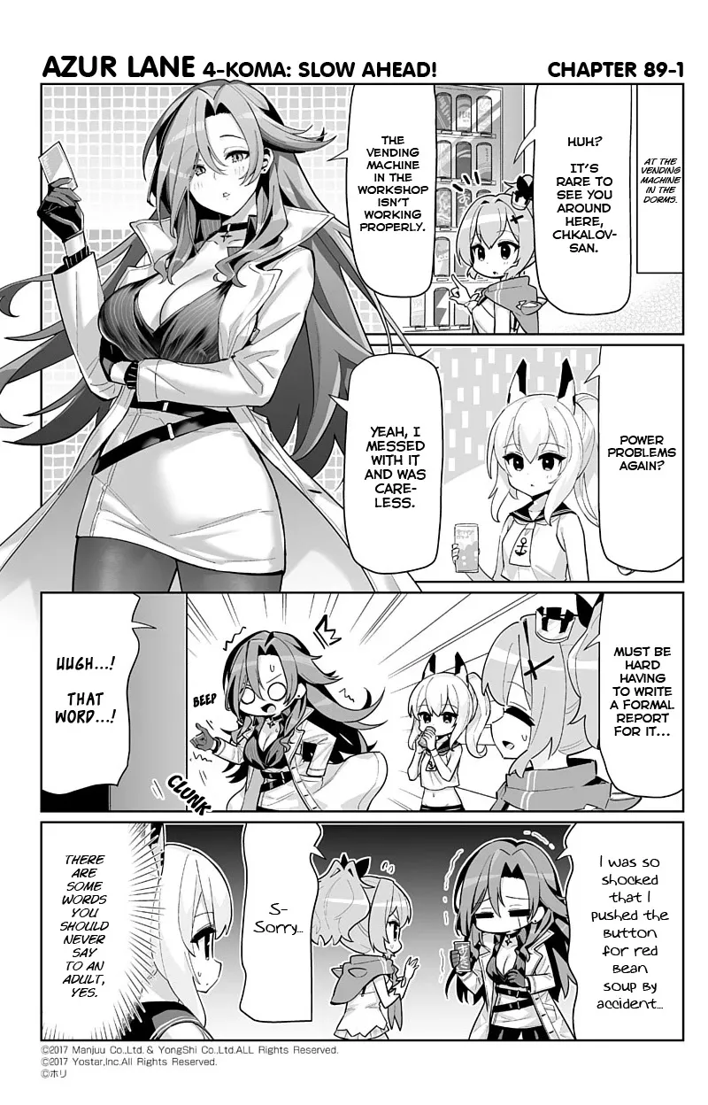 Azur Lane 4-koma: Slow Ahead Chapter 89 page 1 - MangaKakalot