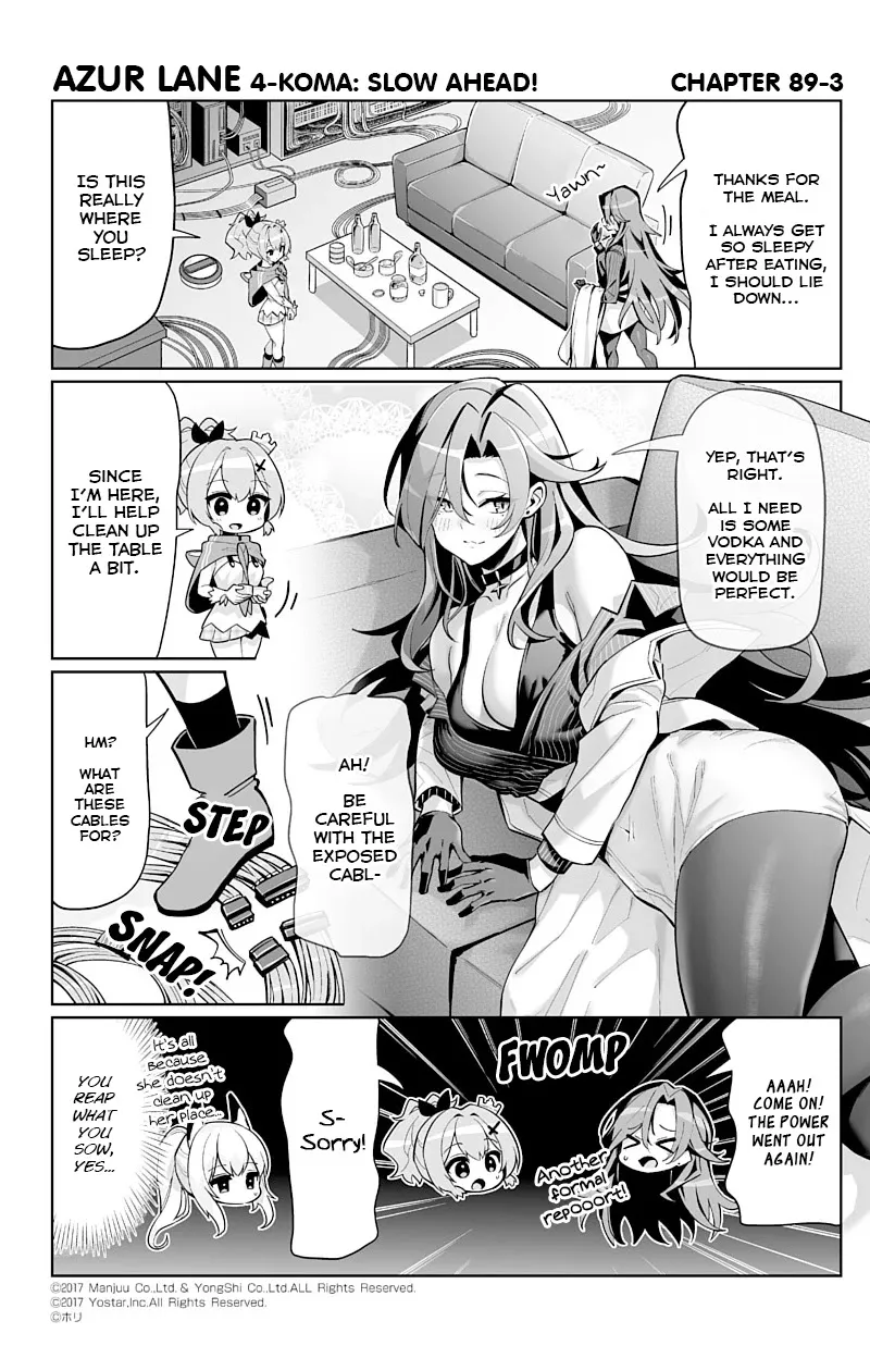 Azur Lane 4-koma: Slow Ahead Chapter 89 page 3 - MangaKakalot