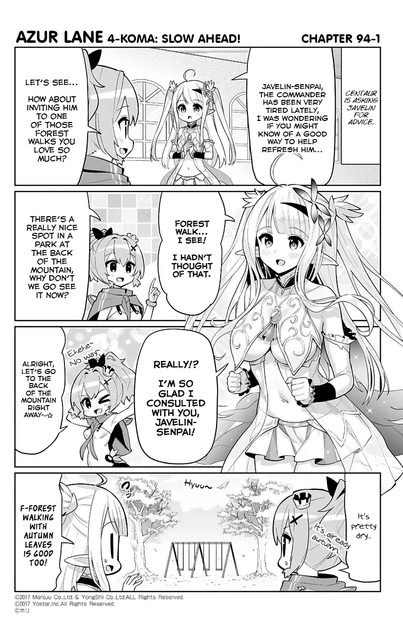 Azur Lane 4-koma: Slow Ahead Chapter 94 page 1 - MangaKakalot