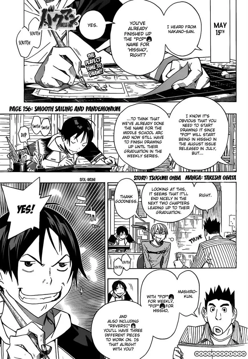 Bakuman Chapter 156 page 1 - MangaKakalot