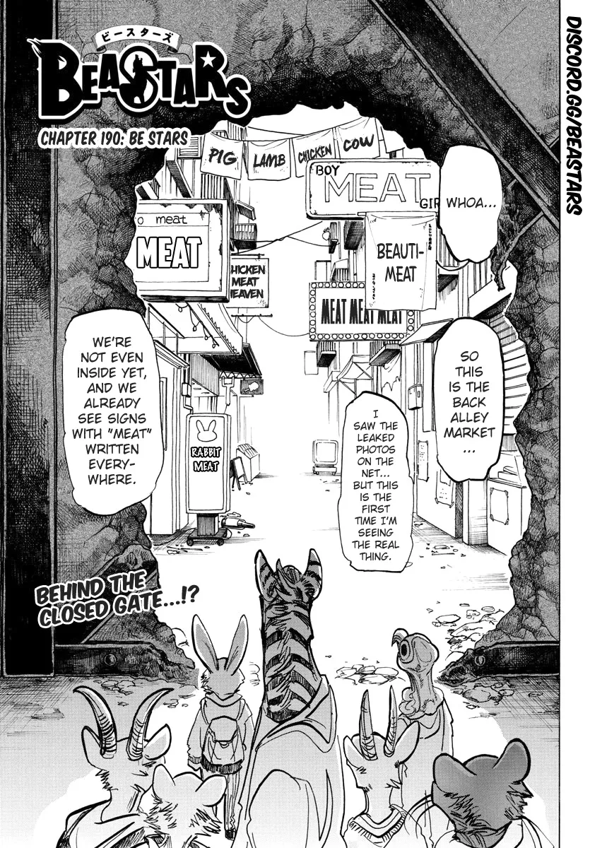 Beastars Chapter 190 page 1 - MangaKakalot