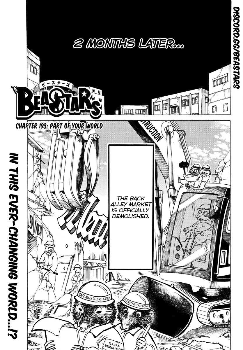 Beastars Chapter 193 page 1 - MangaKakalot