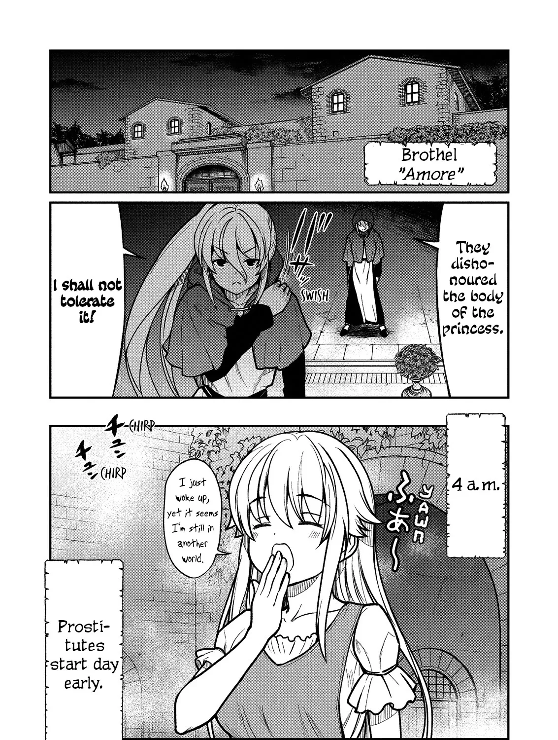 Becoming Princess Knight and Working at Yuri Brothel - Page 6