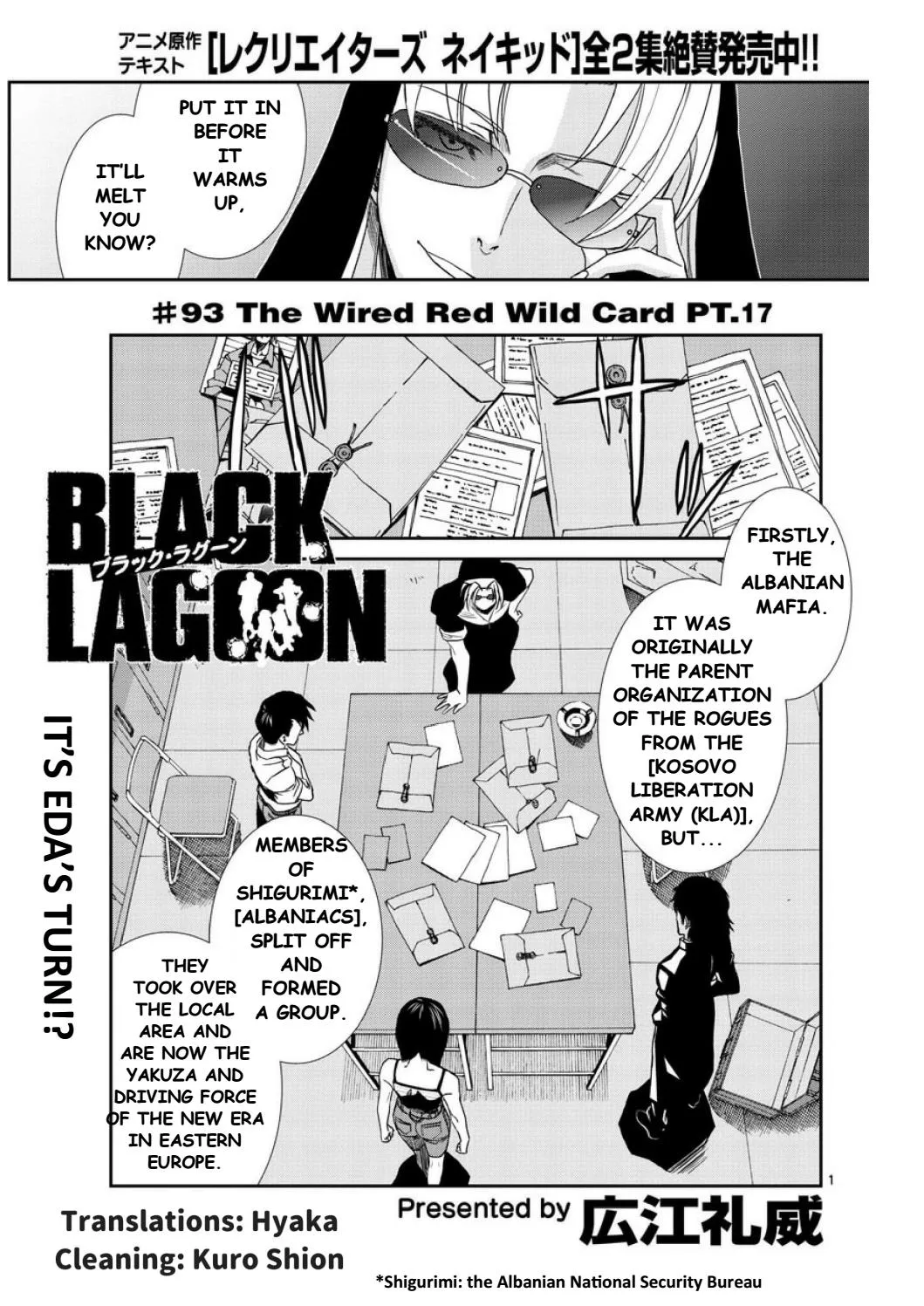 Black Lagoon Chapter 93 page 1 - MangaNato