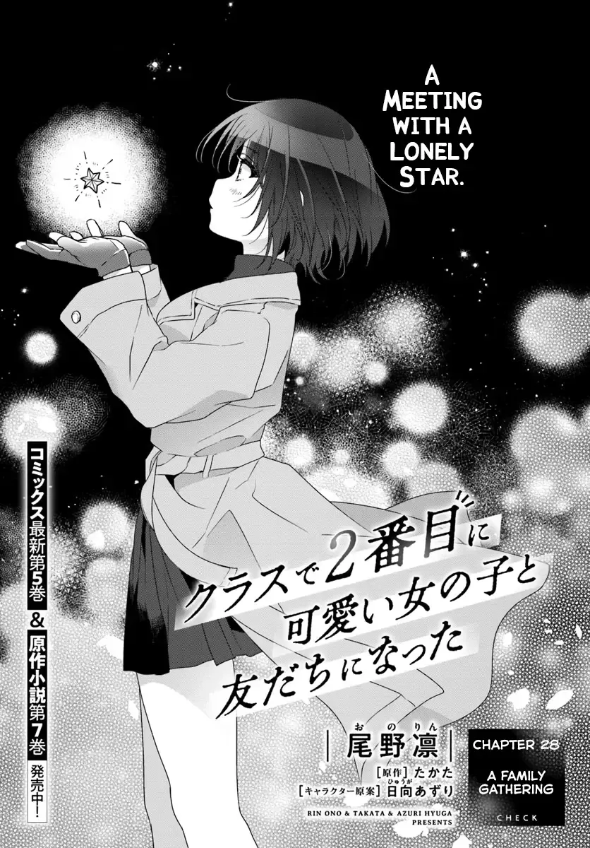 Class de 2 Banme ni Kawaii Onna no Ko to Tomodachi ni Natta Chapter 28.1 page 1 - MangaNelo