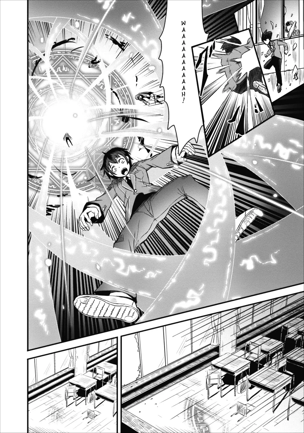 Class-goto Shuudan Teni Shimashita ga, ichiban Tsuyoi Ore wa Saijaku no Shounin ni Gisouchuu Chapter 1 page 14 - MangaNato