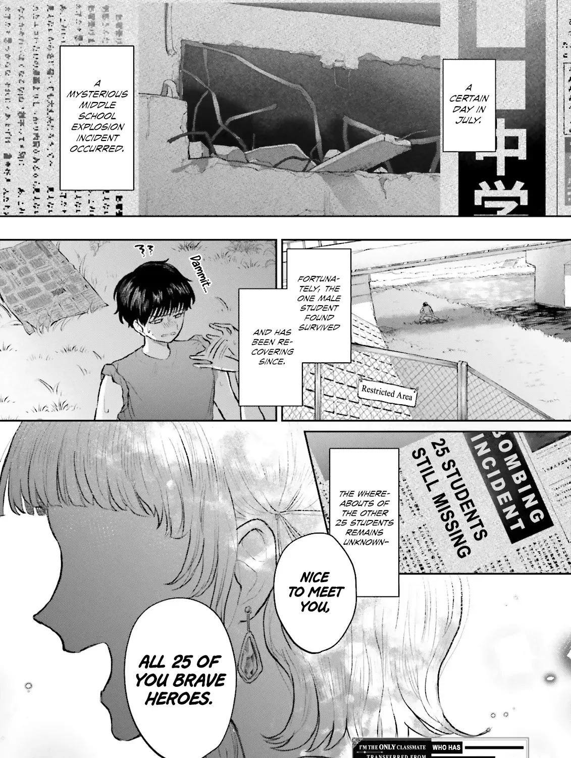 Classmate wa Isekai de Yuusha ni Natta kedo, Ore dake Gendai Nihon ni Okizari ni Narimashita Chapter 3.1 page 3 - MangaNato