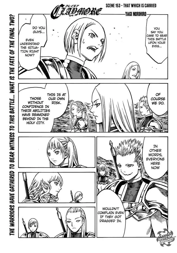 Claymore Chapter 153 page 1 - MangaNato