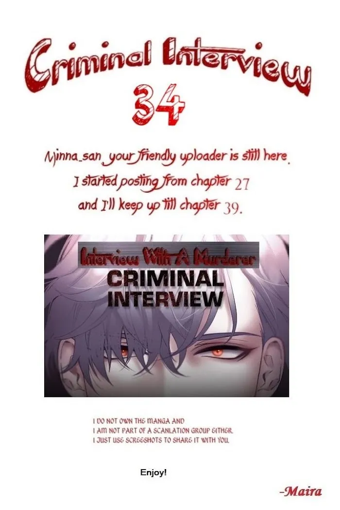 Criminal Interview Chapter 34 page 1 - MangaNato