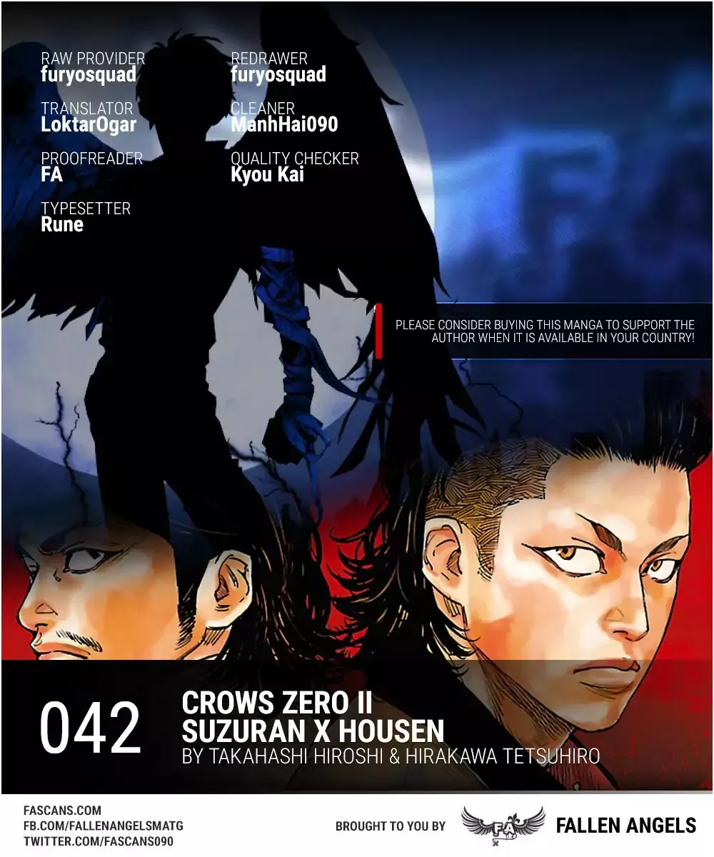 Crows Zero II: Suzuran x Houen Chapter 42 page 1 - MangaKakalot