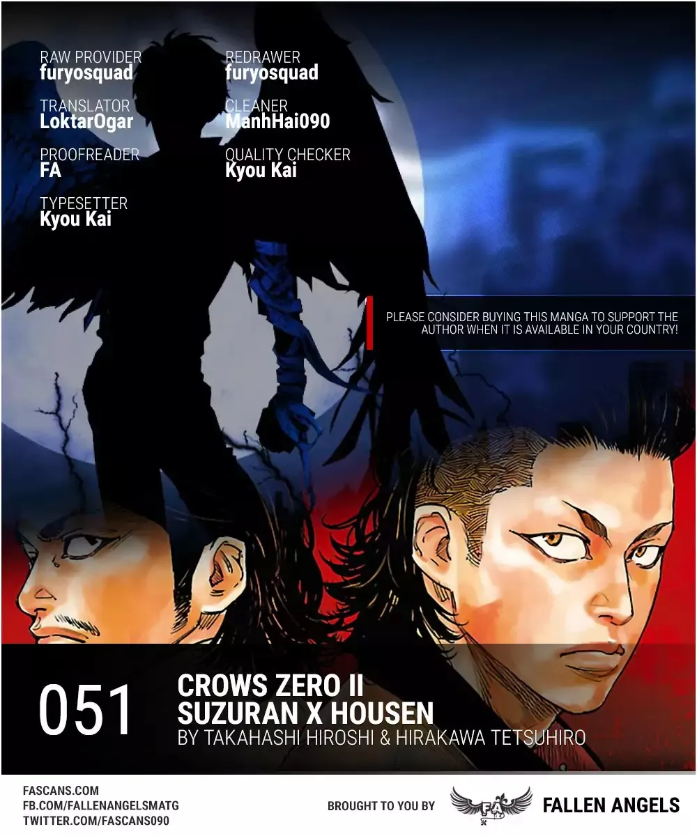 Crows Zero II: Suzuran x Houen Chapter 51 page 1 - MangaKakalot