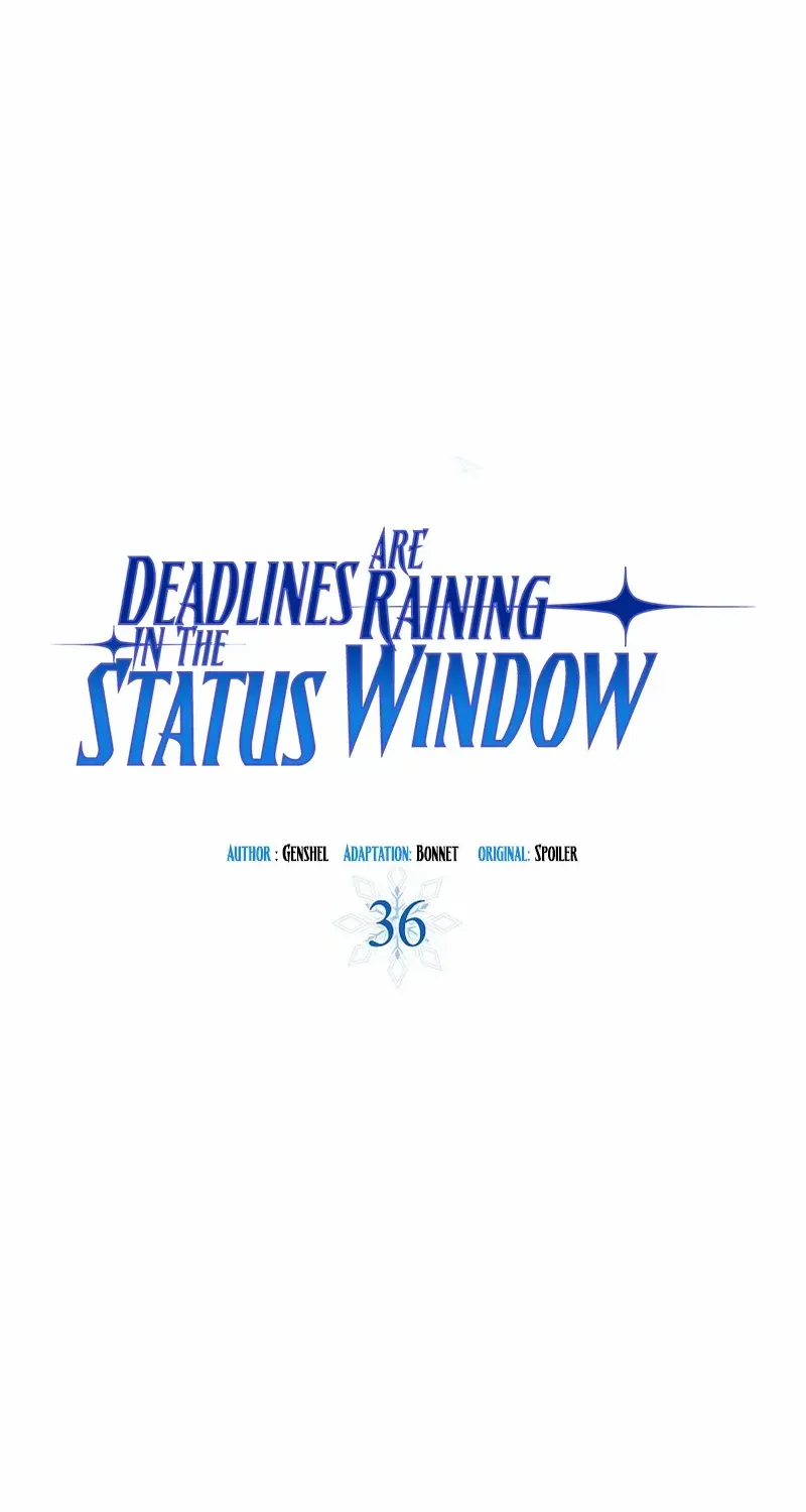 Deadlines Are Raining In The Status Window Chapter 36 page 35 - MangaNelo