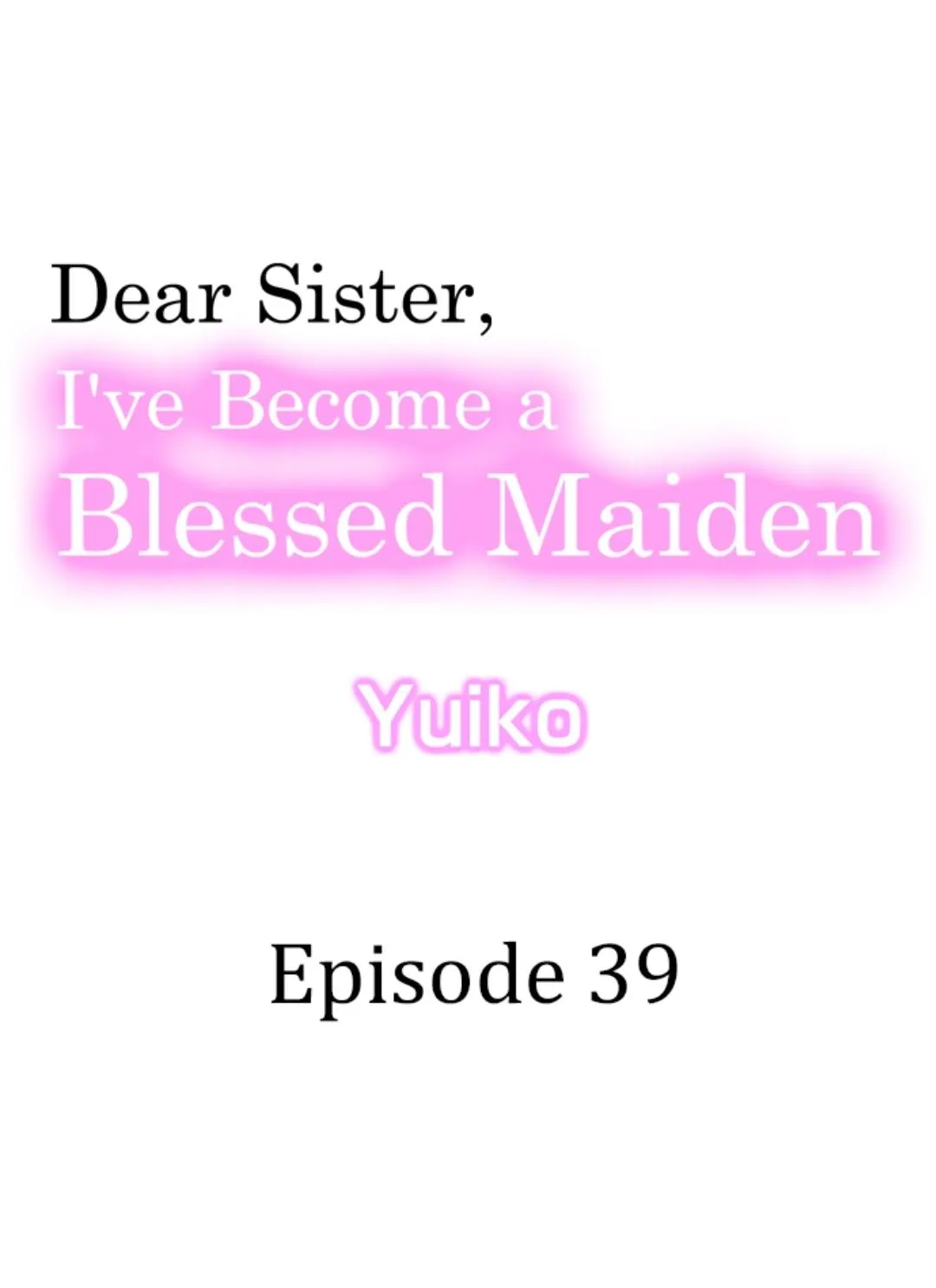 Dear Sister, I