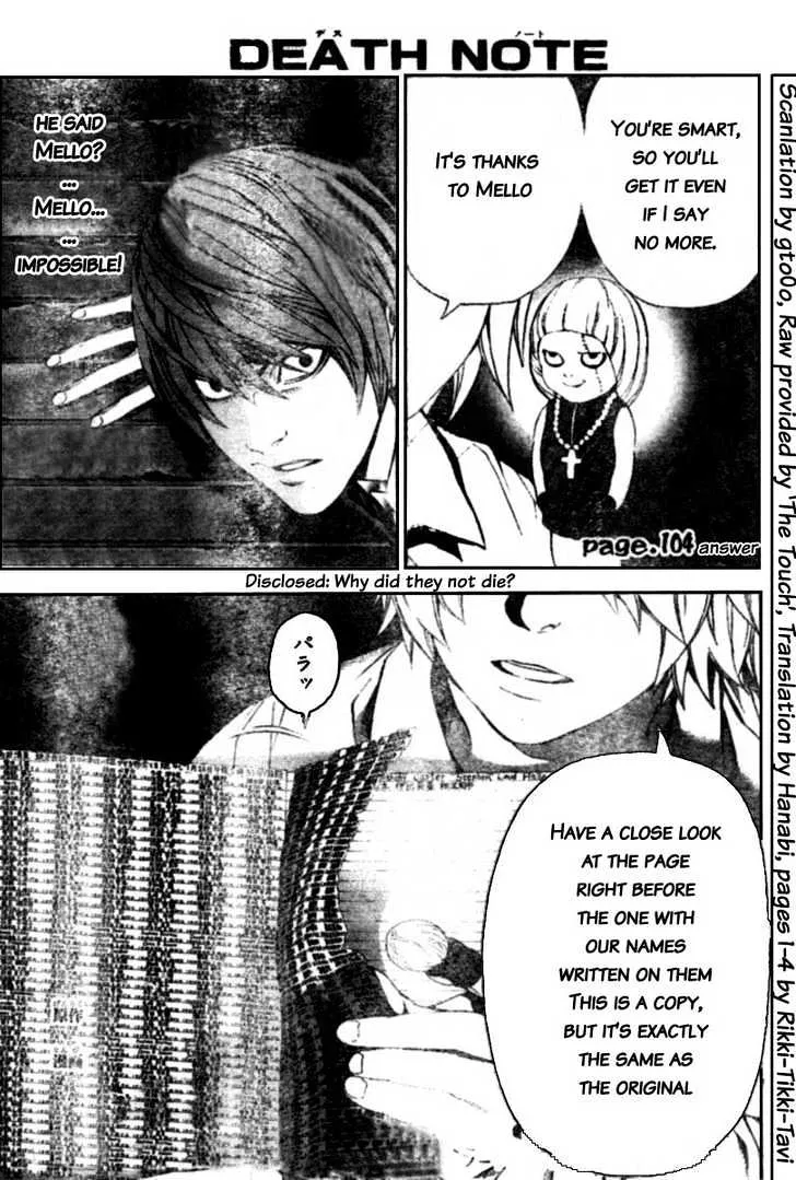 Death Note Chapter 104 page 1 - MangaKakalot