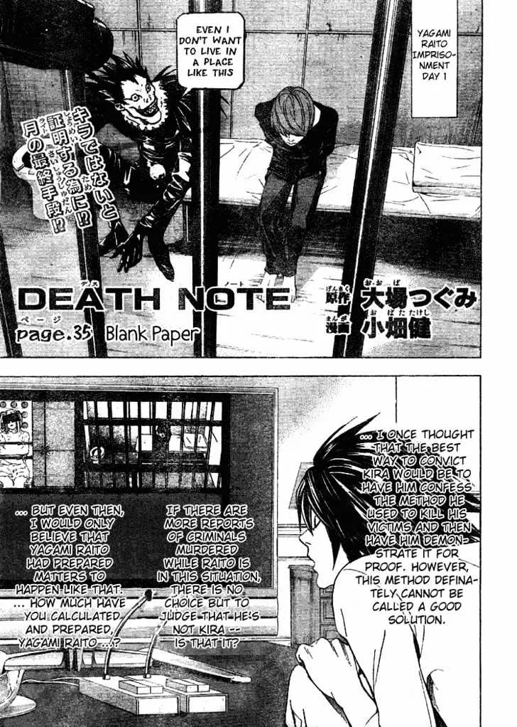 Death Note Chapter 35 page 1 - MangaNato